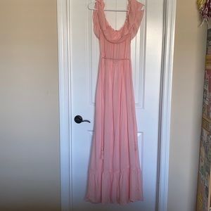 Women’s Pink Maxi Maternity Dress. Size L.